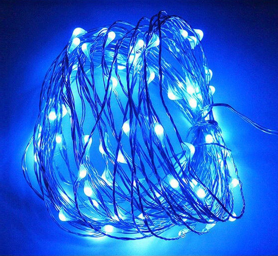 LED string lights with button cell battery, 1–3 m