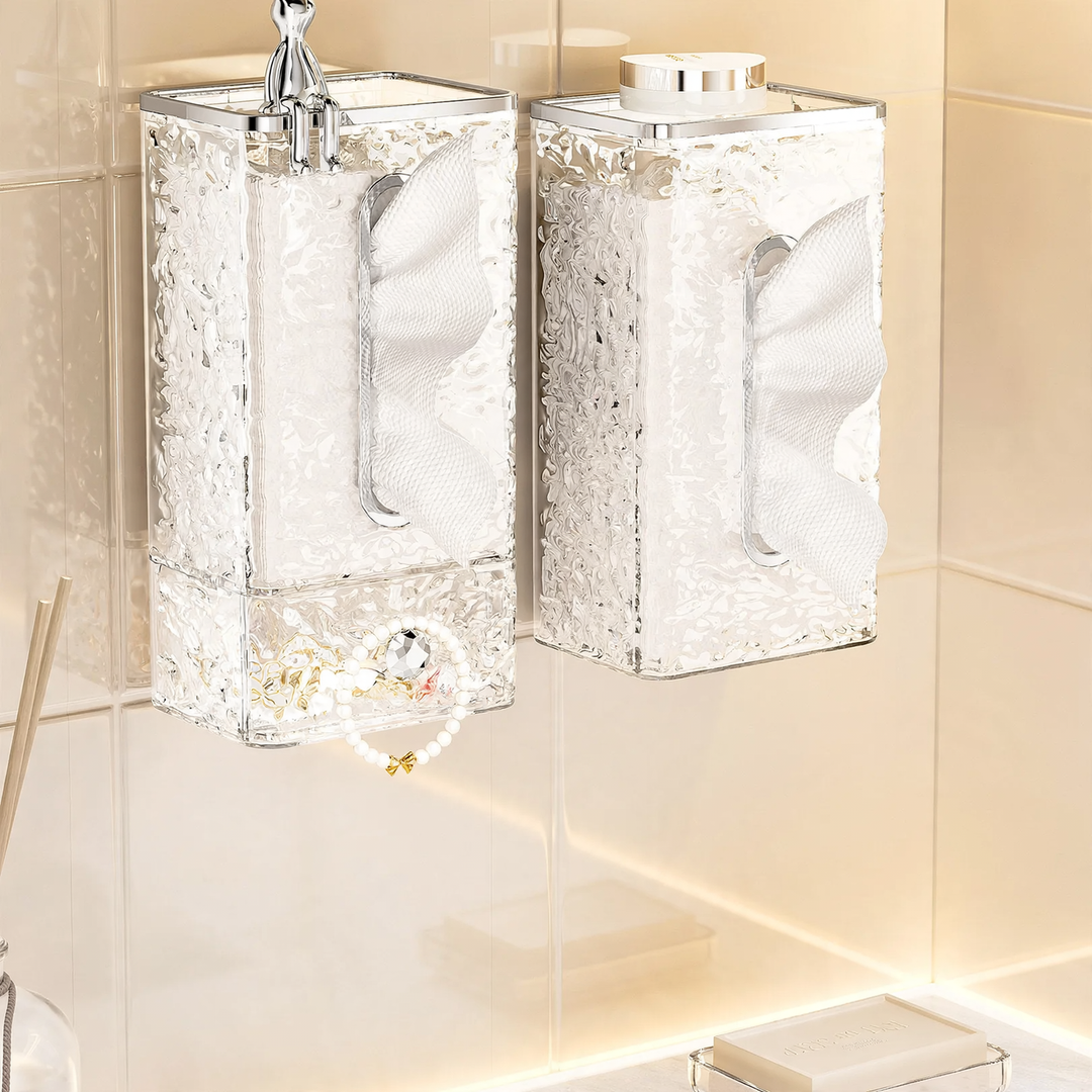Wall-mounted paper towel dispenser, plastic