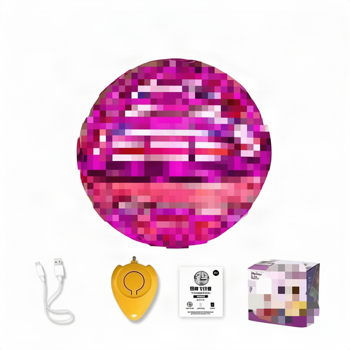 LED flying ball, glowing, with remote control