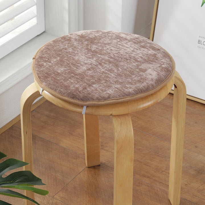 Round seat cushion with foam, non-slip