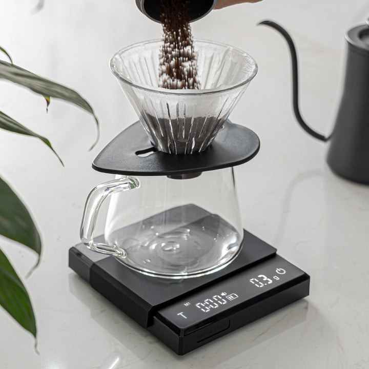 Electronic espresso scale with timer