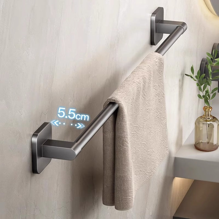 Towel holder without drilling, stainless steel, 30–80 cm