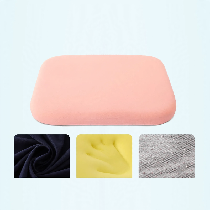 Seat cushion with memory foam, cotton blend