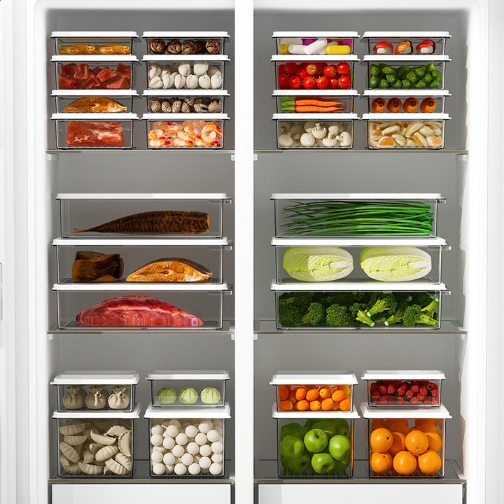 Refrigerator storage box, sealed, various sizes