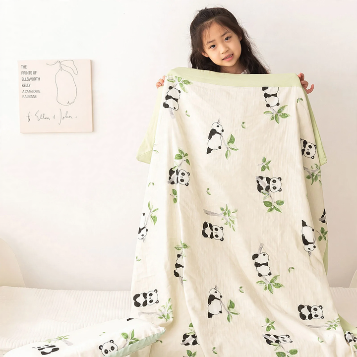 Cotton baby blanket, double gauze, 80×110 cm