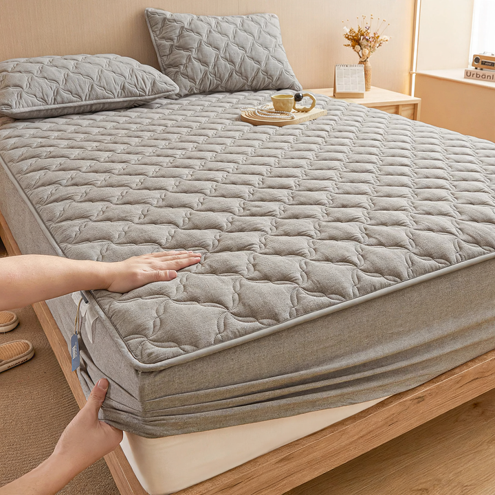 Waterproof fitted sheet made of cotton, 180 cm