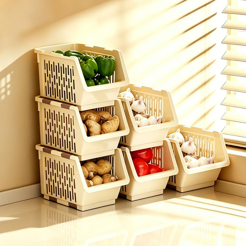 Stackable storage box made of PET, model 26YM.7465