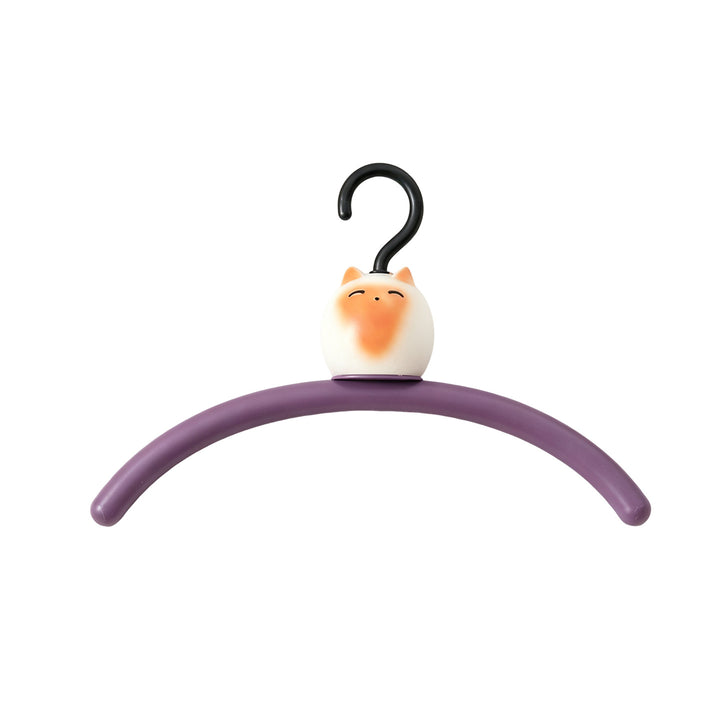 Cat clothes hanger, curved, non-slip