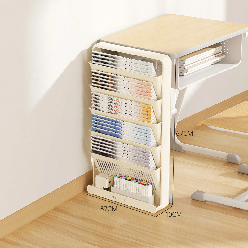 Standing shelf, multi-layered, plastic, movable