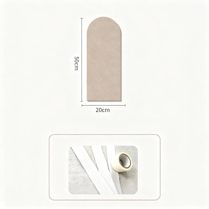 Foam wall panels with arch design, protective padding