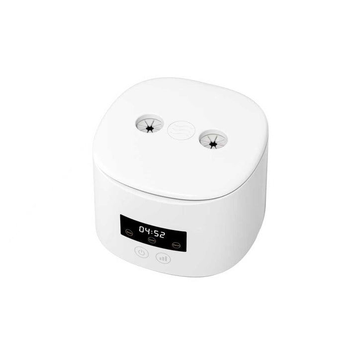Ultrasound tooth protector cleaner with blue light