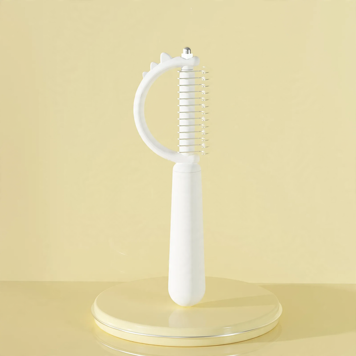 Fur brush for dogs and cats with needle comb