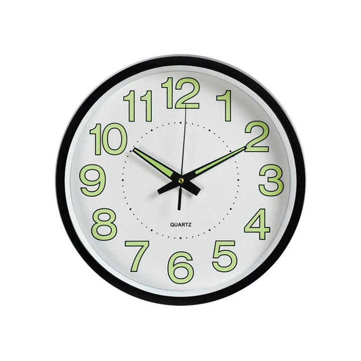 Quartz wall clock, plastic, hands, 20–40 cm