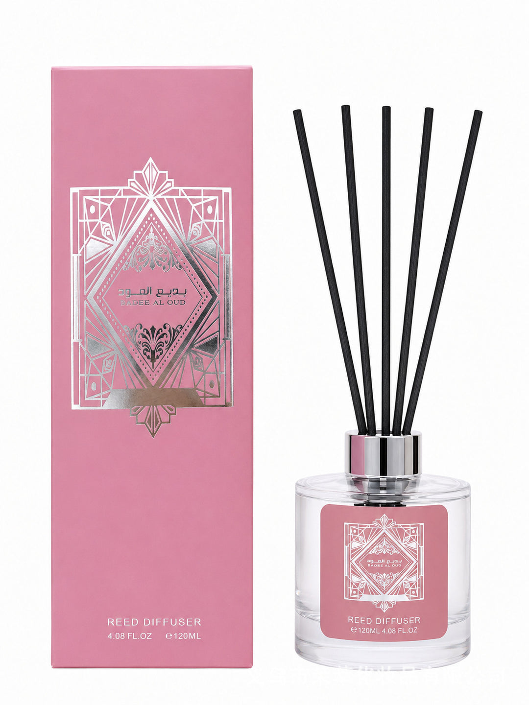 Room fragrance with rattan sticks, 120 ml