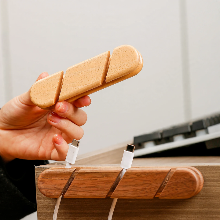 Wooden cable organizer, model K009