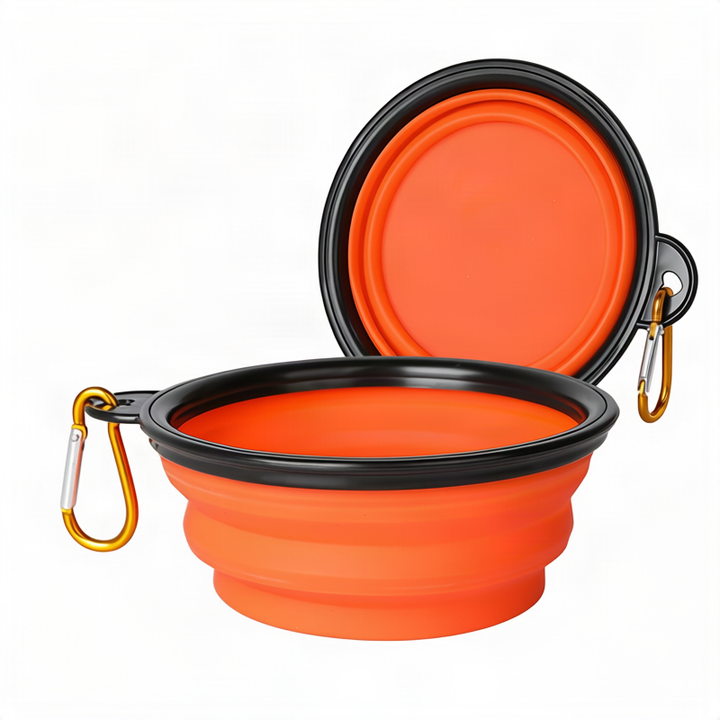Foldable Dog Bowl Made of Silicone