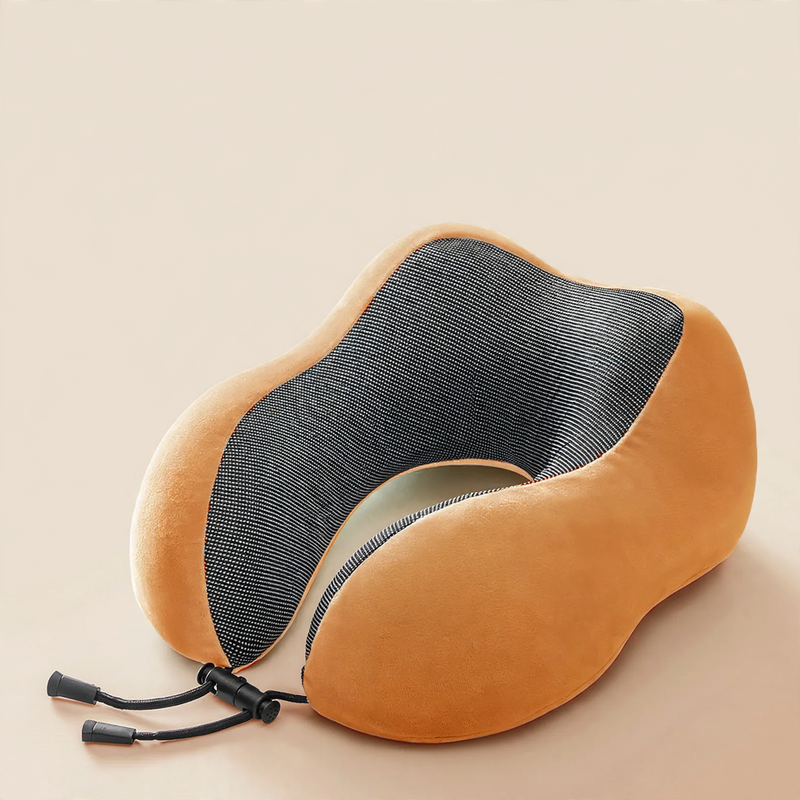 U-shaped memory foam neck pillow for travel