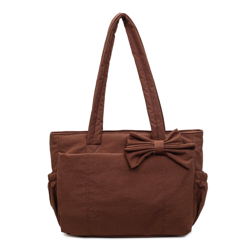 Cotton shoulder bag, tote style