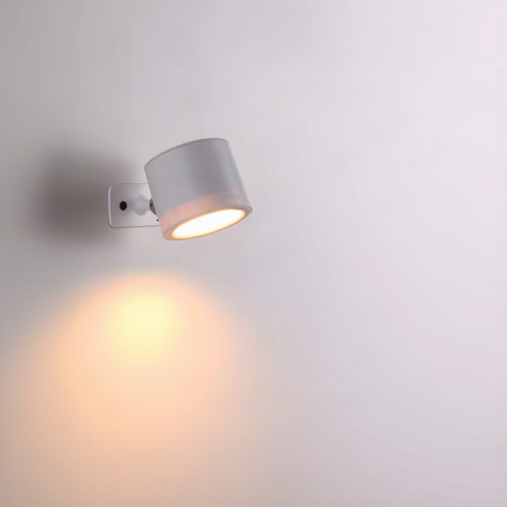 LED wall light, dimmable, with touch control