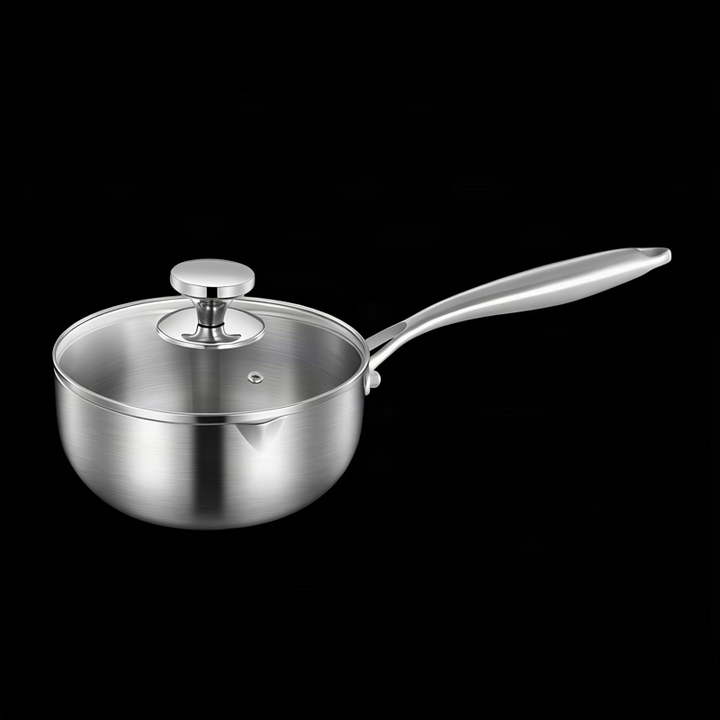 Non-stick frying pan with honeycomb pattern