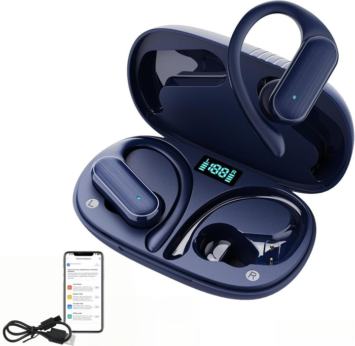 Bluetooth headphones with AI real-time translation M8