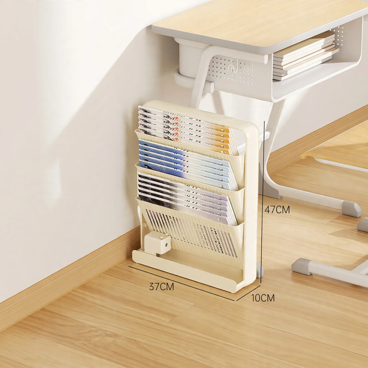 Standing shelf, multi-layered, plastic, movable