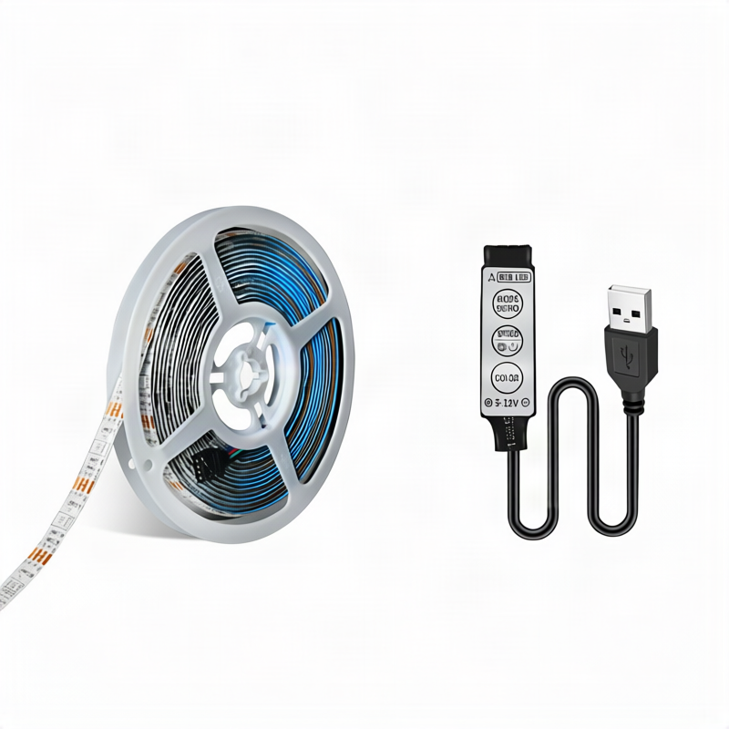 RGB LED strip 5050, controllable via app and remote control