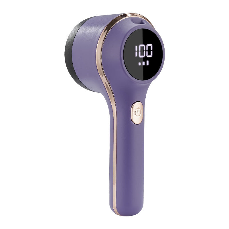 Battery lint remover with digital display