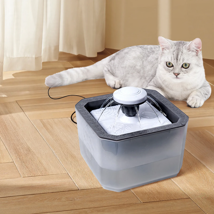 Automatic pet drinking bowl with water circulation, large capacity
