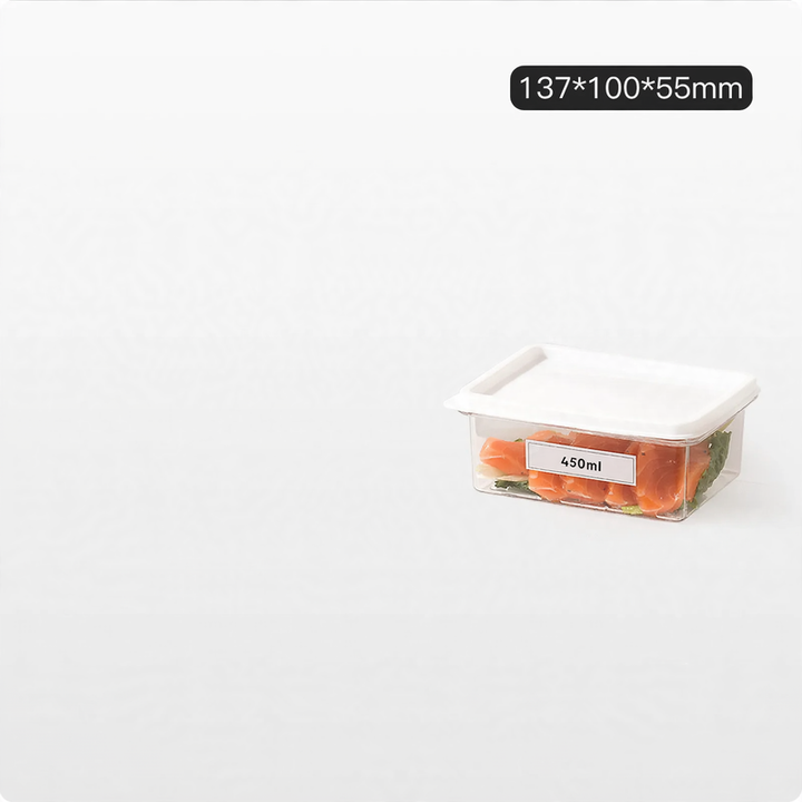 Refrigerator storage box, square, food safe