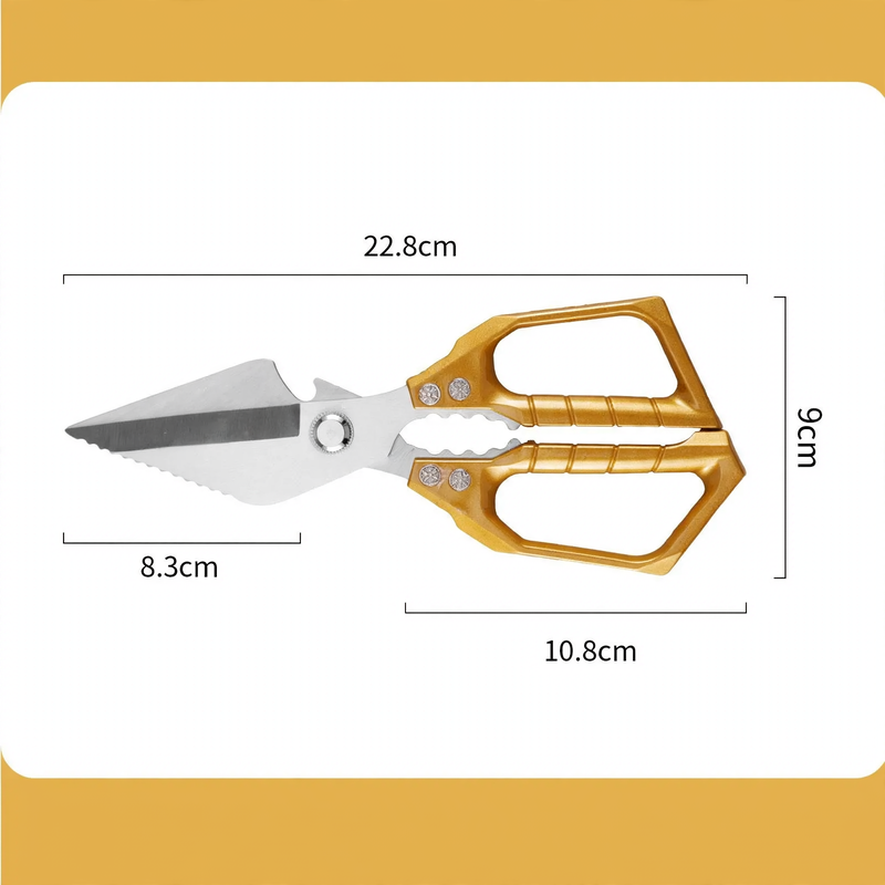 Kitchen scissors made of stainless steel