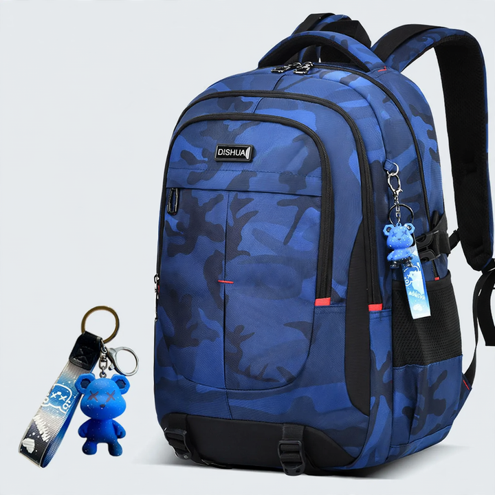 School backpack with roll-top closure, large