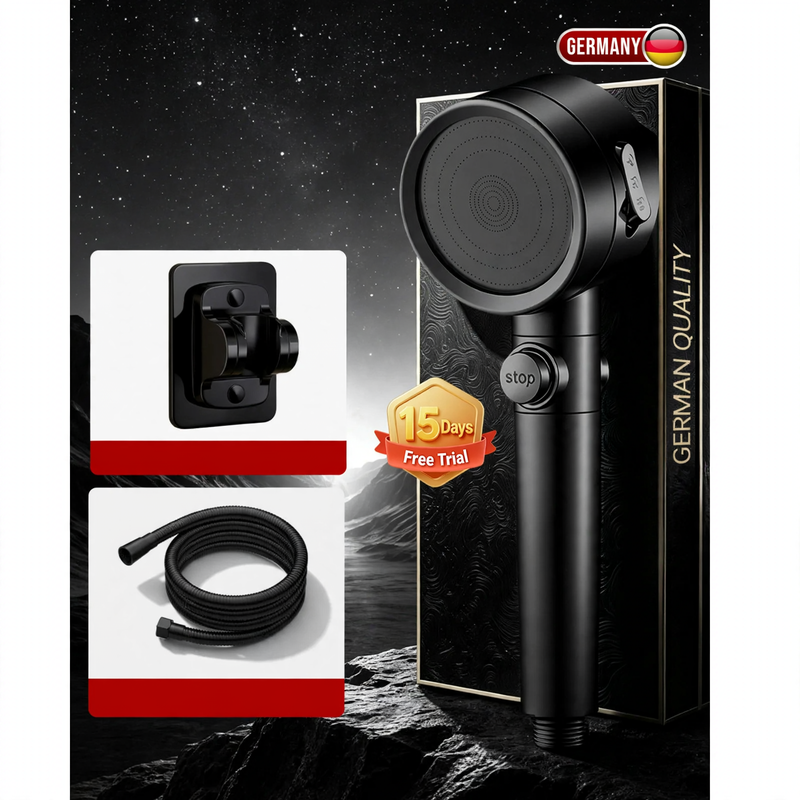 High-pressure shower head with turbo function