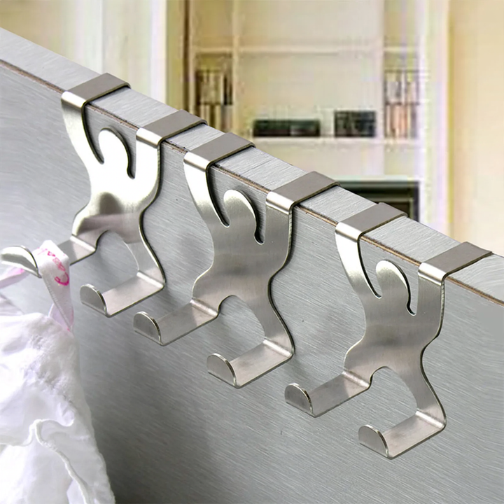 Stainless steel door hook, human shape
