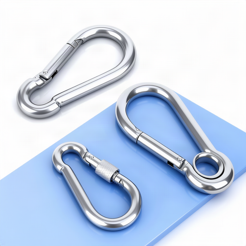 Safety carabiner made of carbon steel