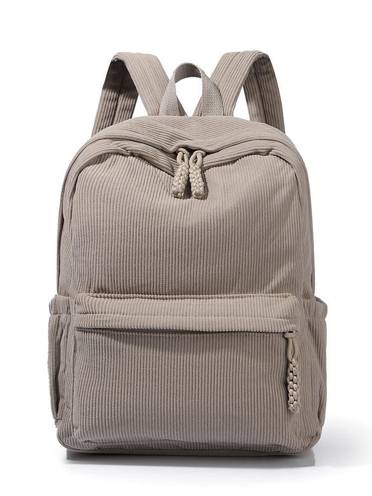 Cord backpack for university and travel