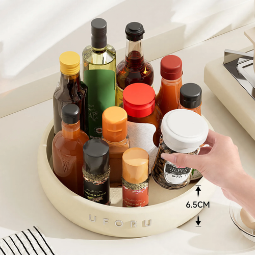 Rotatable spice rack for the kitchen
