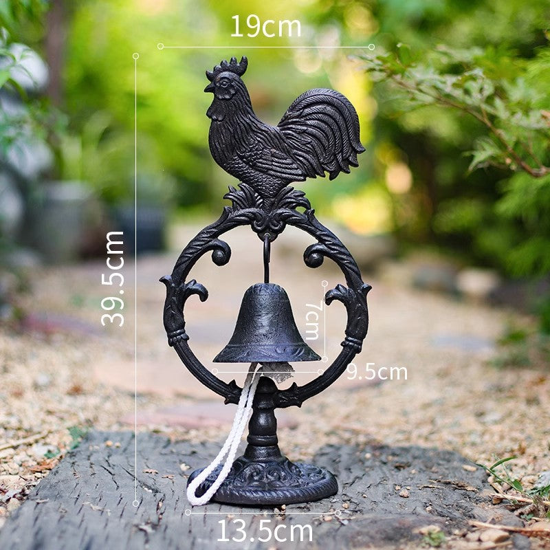 Cast Iron Table Bell, Rooster Design
