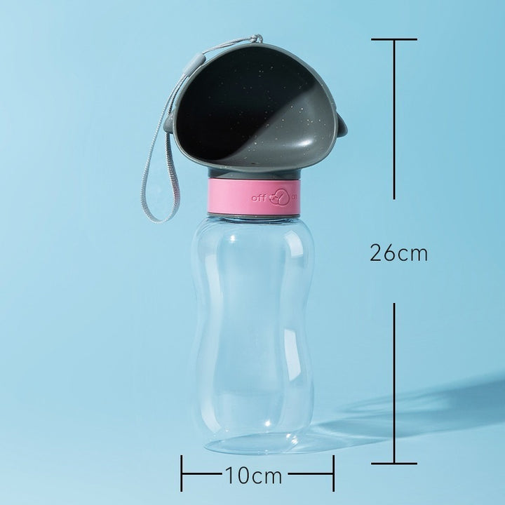 Portable water bottle for dogs and cats