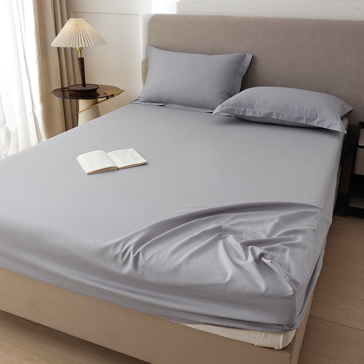 Cotton fitted sheet set, 1.2 m, solid colors