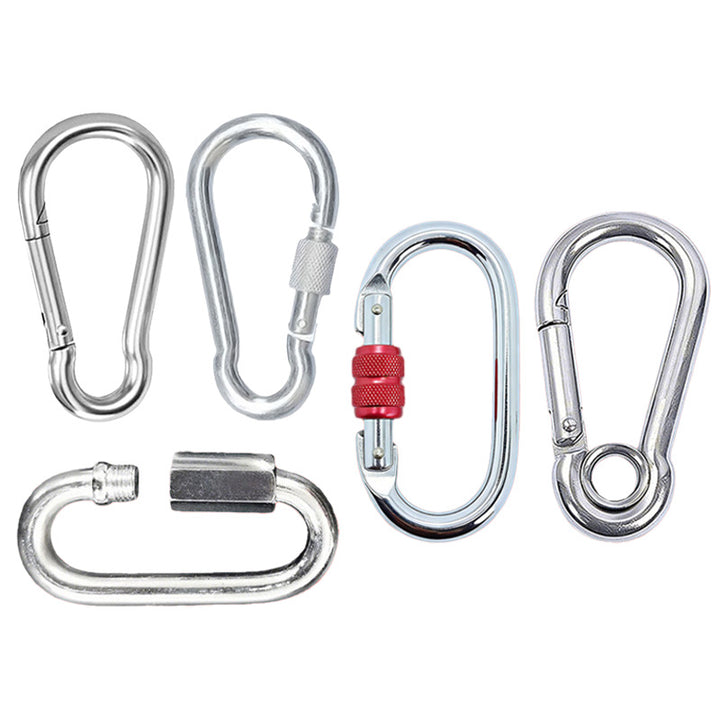 Safety carabiner made of carbon steel