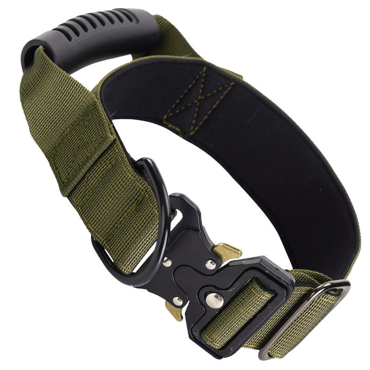 Tactical dog collar with handle