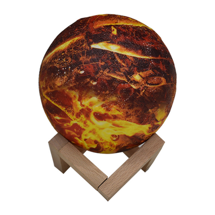 LED table lamp flame design, 15 cm