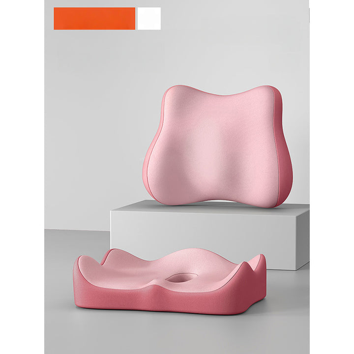 Seat cushion and lumbar support made of polyester
