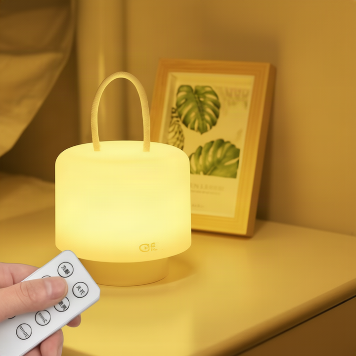 Portable LED lantern with silicone, 10.5 cm