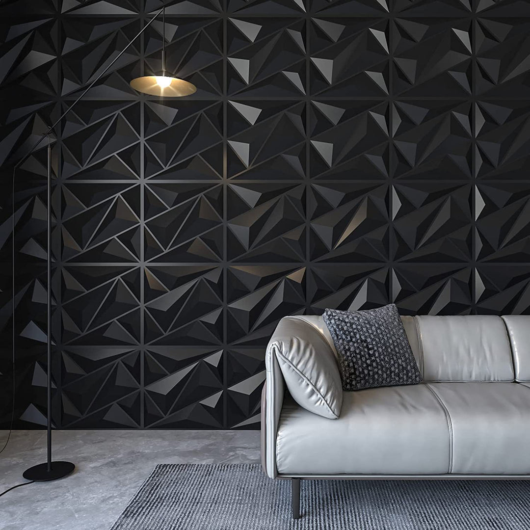 PVC wall panels, 3D structure, 30×30 cm
