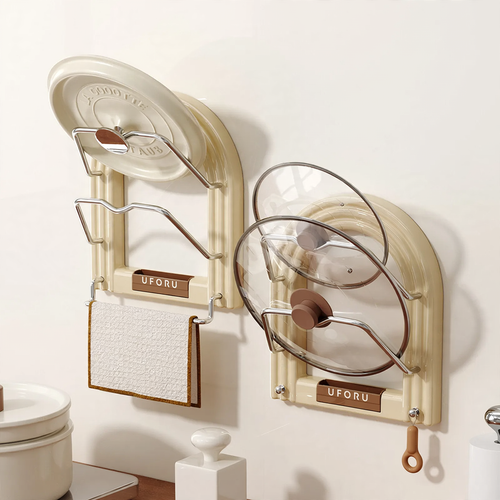 Wall shelf with suction cup, double layer, free mounting