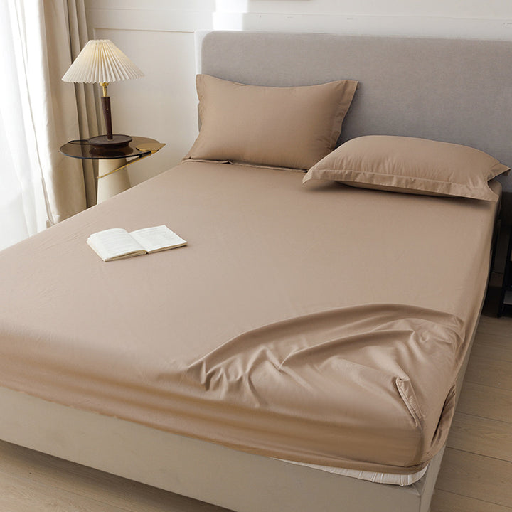 Cotton fitted sheet set, 1.2 m, solid colors