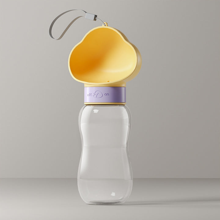 Portable water bottle for dogs and cats