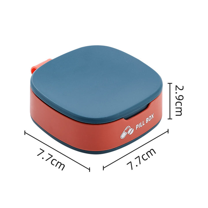 Pill organizer with compartments, portable